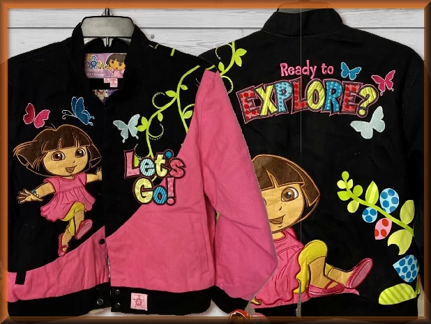 $49.94 - Dora Ready to Explore Kids Cartoon Character Jacket by JH Design Jacket