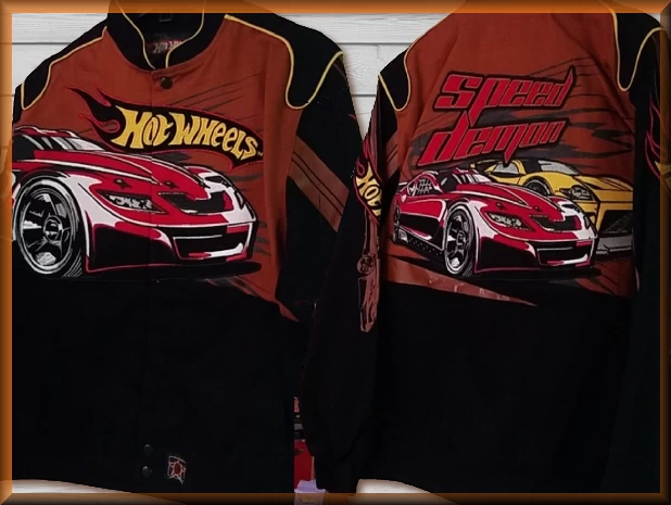 $62.94 - Hotwheels Speed Demon Kids Racing Jacket by JH Design Jacket