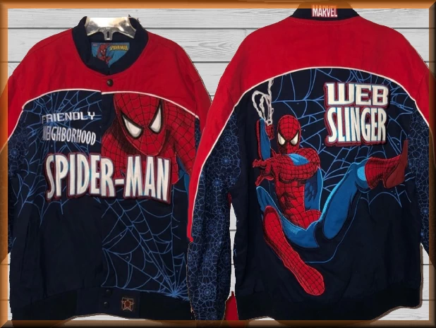 $84.94 - Spiderman WebSlinger Kids Comic Book Hero Jacket by JH Design Jacket