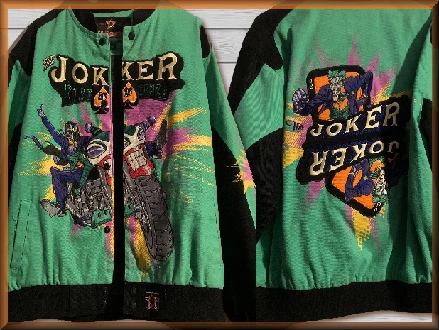 $84.94 - Batman Joker Motorcycle  Kids Comic Book Hero Jacket by JH Design Jacket