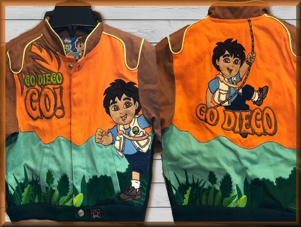 $49.94 - Diego Brown Kids Cartoon Character Jacket by JH Design Jacket