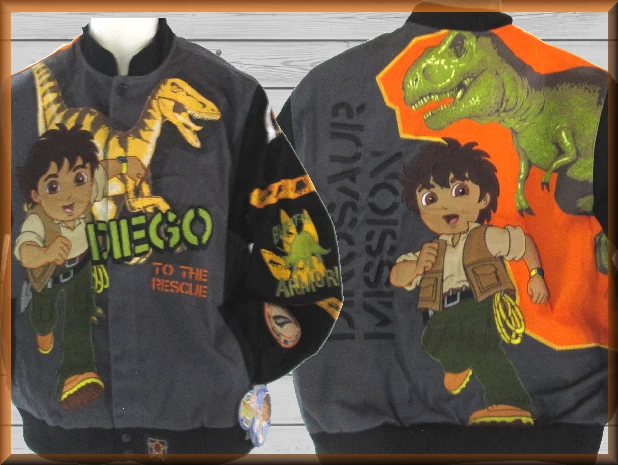 $49.94 - Diego Dinosaur Kids Cartoon Character Jacket by JH Design Jacket