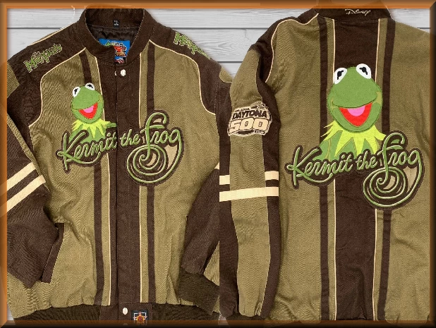 $54.94 - NOS - Muppets Kermit the Frog Kids Disney Character Jacket by JH Design Jacket